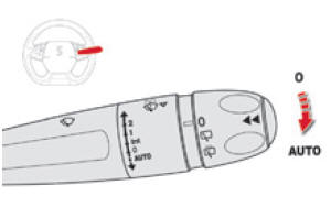 Citroen DS5. Wischautomatik einschalten