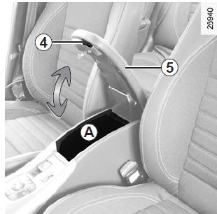 Renault Laguna. Ablagefach mittlere Armlehne vorne