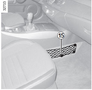 Renault Laguna. Gepäcknetz