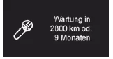 Citroen DS5. Wartungsanzeige