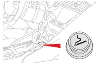 Citroen DS5. Zigarettenanzünder / 12V-Anschluss für Zubehör