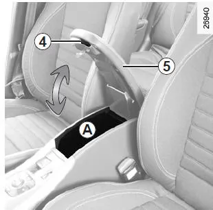 Renault Laguna. Ablagefach mittlere Armlehne vorne