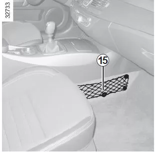 Renault Laguna. Gepäcknetz