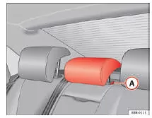 Seat Exeo. Abb. 111 Mittlerer Fondsitz: Kopfstütze