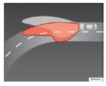 Seat Exeo. Abb. 88 Kurvenfahrlicht während der Fahrt