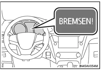 Toyota Avensis. Pre-Crash-Warnung