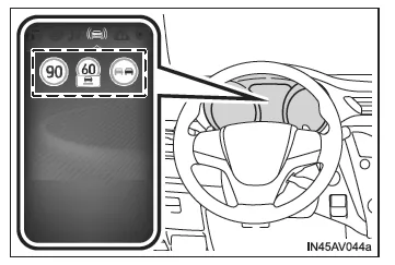 Toyota Avensis. Anzeige auf dem Multi-Informationsdisplay